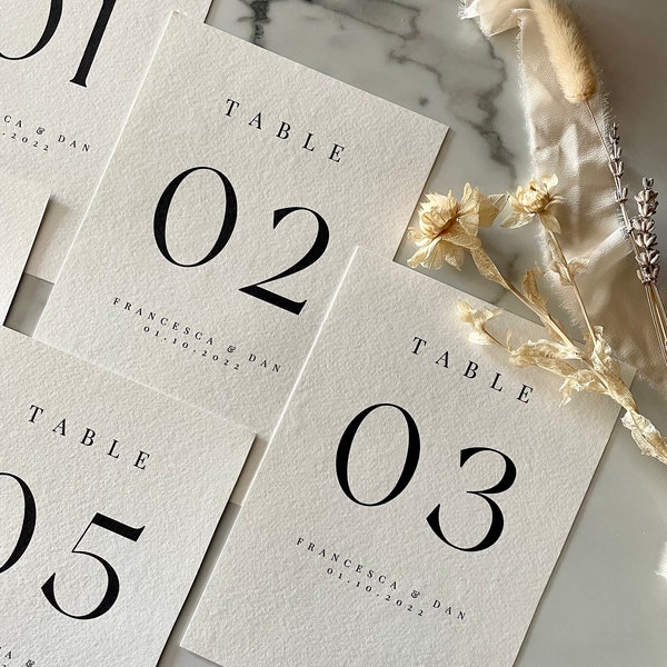 Table Numbers - Etsy UK