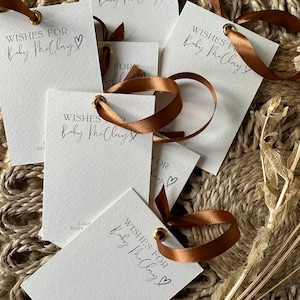 Carte dei desideri per il baby shower, Bomboniere per il baby shower, Carta dei desideri personalizzata, Carta dei desideri per il bambino, Gioco per il baby shower, Desiderio per il bambino, Esprimi un desiderio per il bambino
