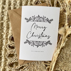 Tarjeta de Navidad Personalizada Estilo Borde Clásico / Tarjetas de Navidad Multi Pack / Tarjeta de Navidad Personalizada / Pequeño Paquete de Tarjetas de Navidad