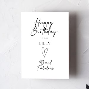 Carte de joyeux anniversaire personnalisée / Carte d’anniversaire d’étape / Carte de joyeux anniversaire / Carte d’anniversaire d’ami spécial / Carte personnalisée / Heureux
