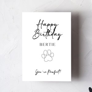 Cartão de aniversário personalizado para animais de estimação/cartão de aniversário para cães/cartão de aniversário para gatos/cartão para animais de estimação/cartão de aniversário para animais/cartão de aniversário personalizado/animal de estimação