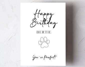 Biglietto di compleanno personalizzato per animali domestici / Biglietto di compleanno per cani / Biglietto di compleanno per gatti / Biglietto per animali domestici / Biglietto di compleanno per animali domestici / Biglietto di compleanno personalizzato / Animale domestico