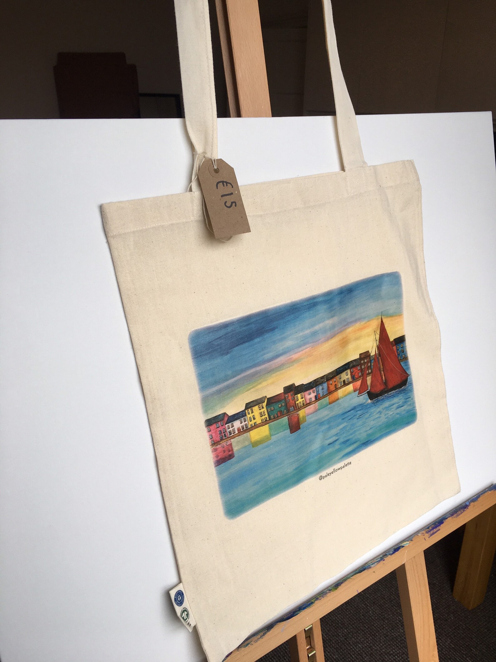 Galway Ireland Tote Bag Claddagh Hall Galway Hooker print bag Etsy