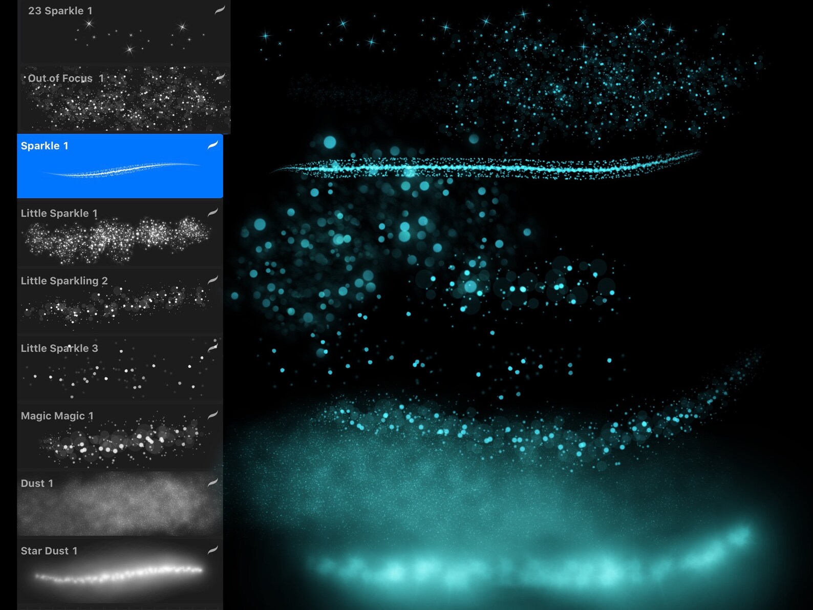 Procreate Galaxy Brushes Procreate Star Brush Set 16 Etsy