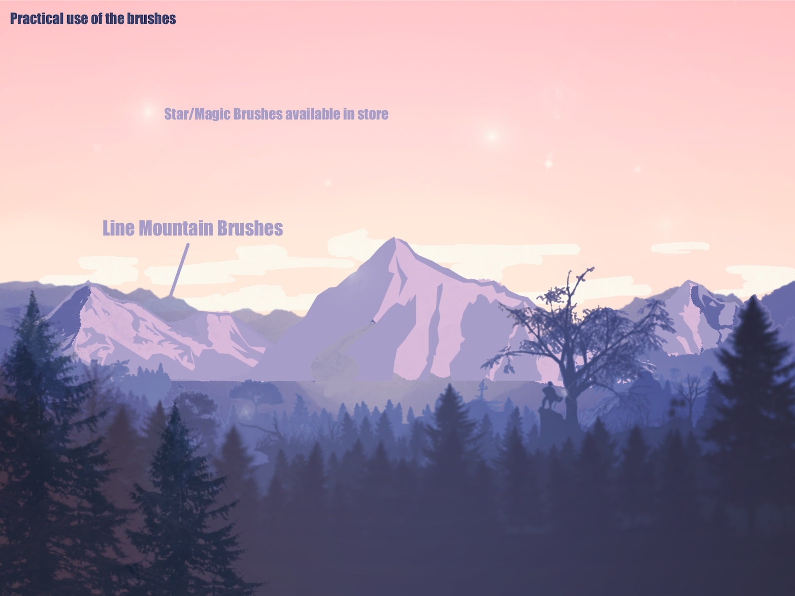 free mountain brushes for procreate