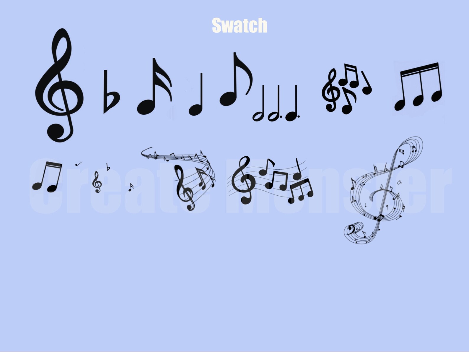 13 Procreate Music Notes Stamps Procreate Stamps Procreate Etsy