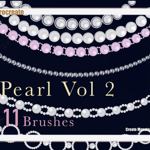 11 Procreate Pearl Brushes Vol 2 Procreate Chain Brushes Set Etsy Canada