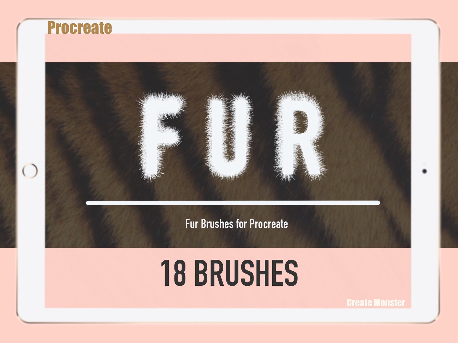 18 Procreate Fur Brushes Animal Hair Brushes for Procreate Etsy