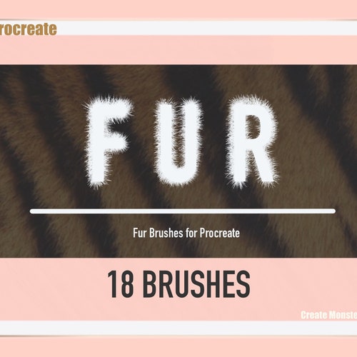 18 Procreate Fur Brushes Animal Hair Brushes for Procreate Etsy