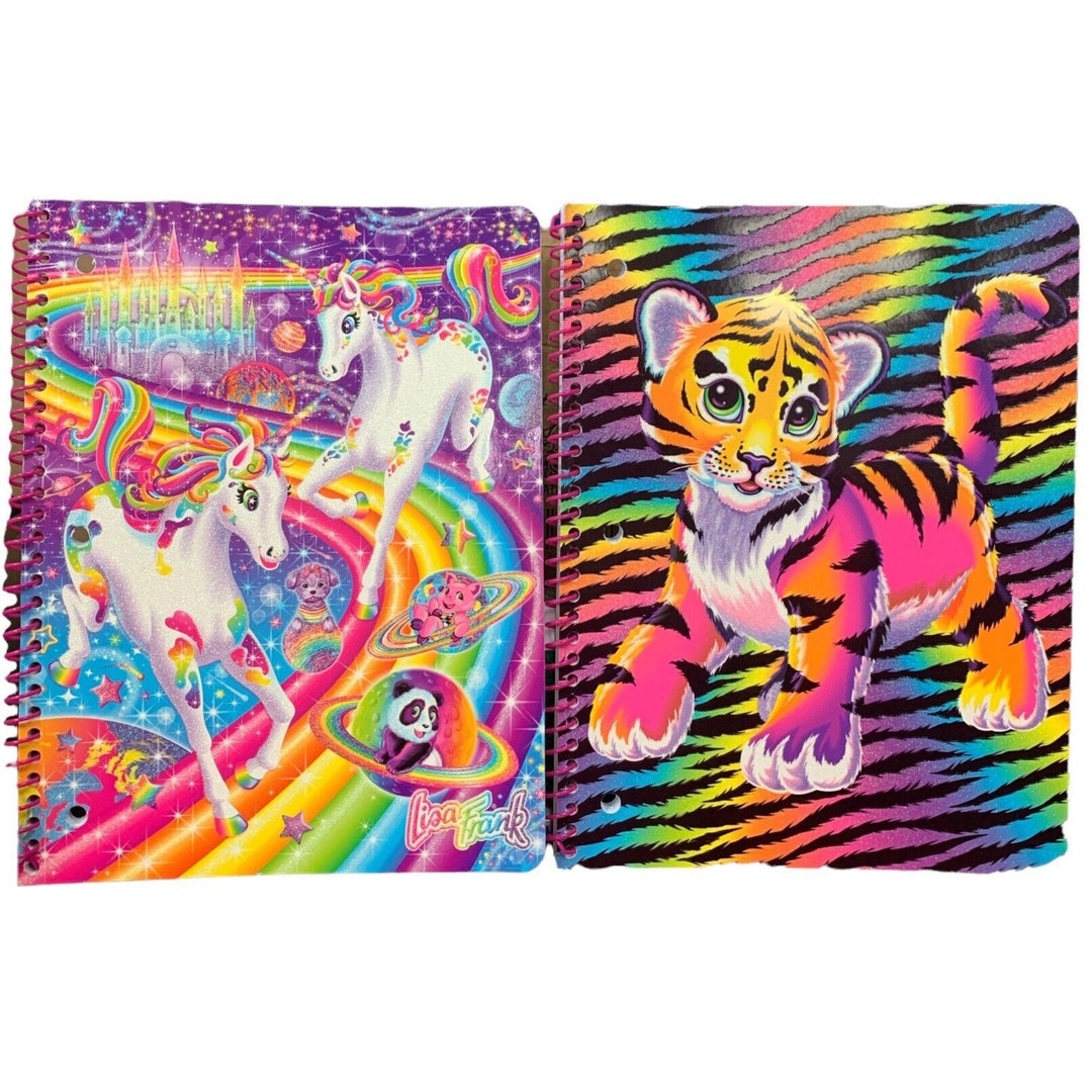 Lisa Frank Spiral Notebooks Dash & Dazzle Forrest 1 Subject 70 - Etsy