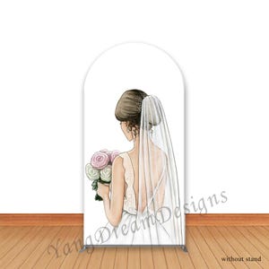 Bride Photo Backdrop Arch Cover: Wedding Bridal Shower Photography