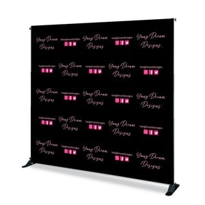 Benutzerdefinierte Logos Foto Hintergrund Step and Rapport Logo Wand Fotografie Hintergrund Business Logo Fotostudio Poster