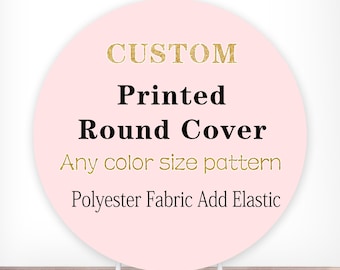 Custom Round Photo Backdrop Cover: Polyester Photography Background
