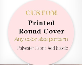 Custom Polyester Round Photo Backdrop for Photography Any Size Color Character Logo Photography Background Circle Photo Studio Props