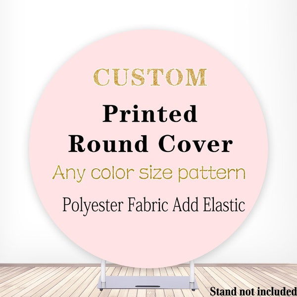 Custom Polyester Round Photo Backdrop for Photography Any Size Color Character Logo Photography Background Circle Photo Studio Props