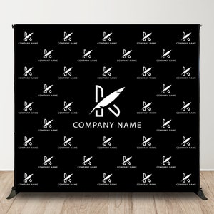 Custom Step and Repeat Logo Backdrop: Event Photo Booth, Vinyl or Polyester