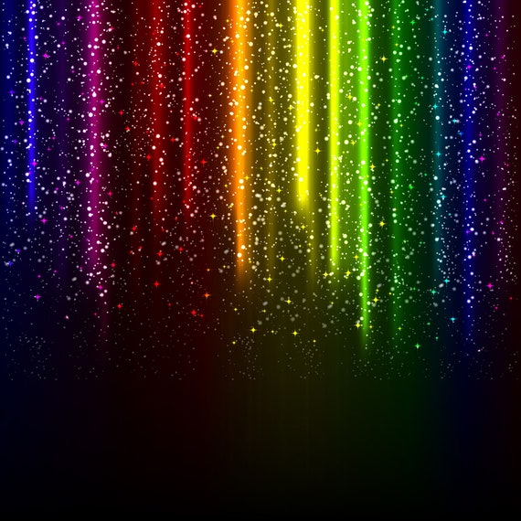 Rainbow Glitter Dots Photo Backdrop Christmas Day Kids Happy