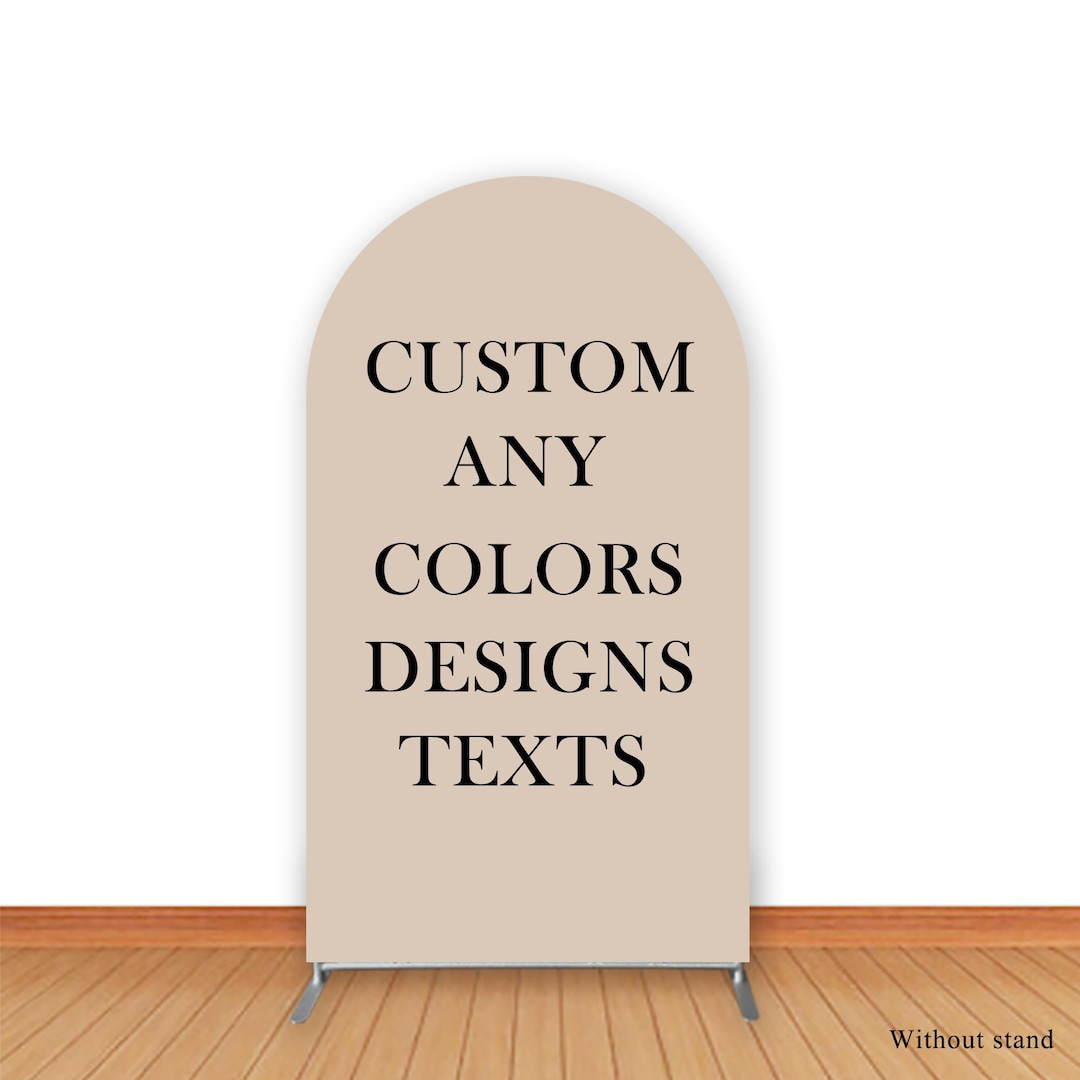 Custom Party Open Arch Backdrop Cover with Photo main image 1