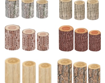 Wood Texture Cylinder Cover: Elastic Photography Backdrop