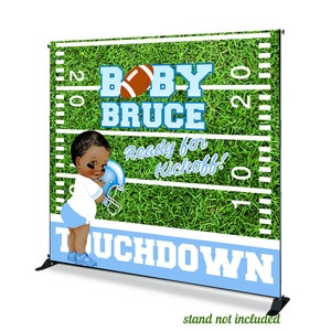Sfondo fotografico per football americano, squadra, ragazzo, baby shower, sfondo fotografico, pronto per il calcio d'inizio, banner per studio fotografico