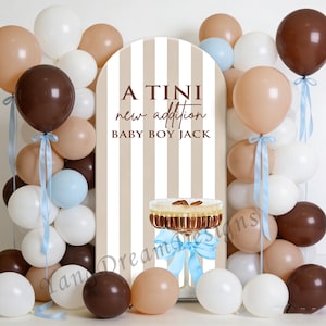 エスプレッソマティーニ ベビーシャワー バックドロップ アーチ カバー: A Tini New Addition, A Tini One