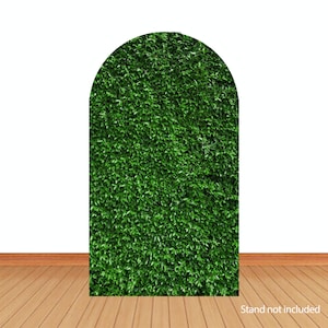 Groene Bladeren Boog Cover Foto Achtergrond Bruiloft Bruids Douche Verjaardag Dubbelzijdige Fotografie Achtergrond Fotostudio Cover