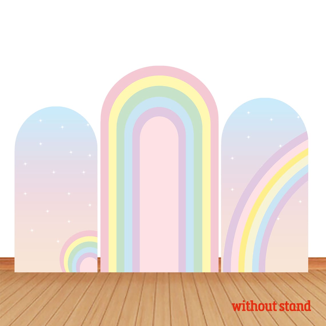 Rainbow Double-sided Arch Cover Photo Backdrop Pastel Color - Etsy