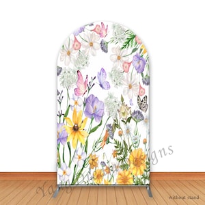 Frühling Florals Foto Backdrop Arch Abdeckung Baby Shower Birthday Party Blumen Fotografie Hintergrund Stoff Photo Booth Cover