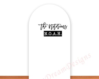 The Notorious One Birthday Arch Cover: Big One Photo Backdrop Decor