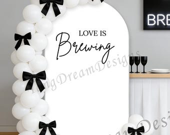 Liebe braut Brautparty Backdrop: Arch Cover Photo Booth