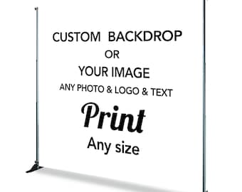 Custom Photo Backdrop Personalized Cartoon Character Logo Movie Pattern Photography Background Your Picture Print Link