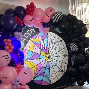 Stained Glass Window Birthday Photo Backdrop Custom Vinyl or Polyester Photography Background