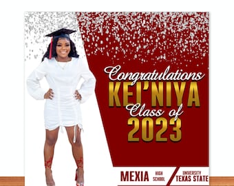 Custom Class of 2026 Graduation Photo Backdrop