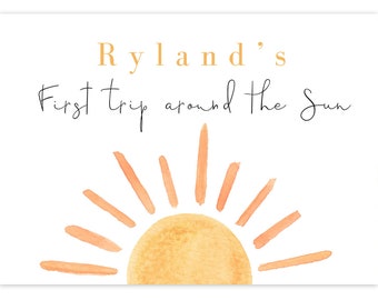 First Trip Around The Sun Photo Backdrop Kids First Birthday Photography Background White Photo Back Drop