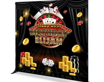 Avezano Las Vegas Night City Photography Backdrop 5x3ft Fabulous Casino Poker Movie Background For Photo Studio Dress Up Birthday Prom Decoration Supplies - View #6