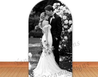 Sfondo fotografico ad arco con stampa personalizzata: matrimonio, baby shower, compleanno, laurea