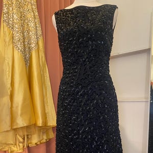 Vestido de coquetel &#39;Bullock&#39;s Wilshire&#39; com lantejoulas