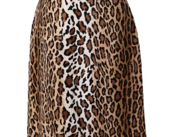 Moschino Cheap & Chic high waisted leopard print skirt