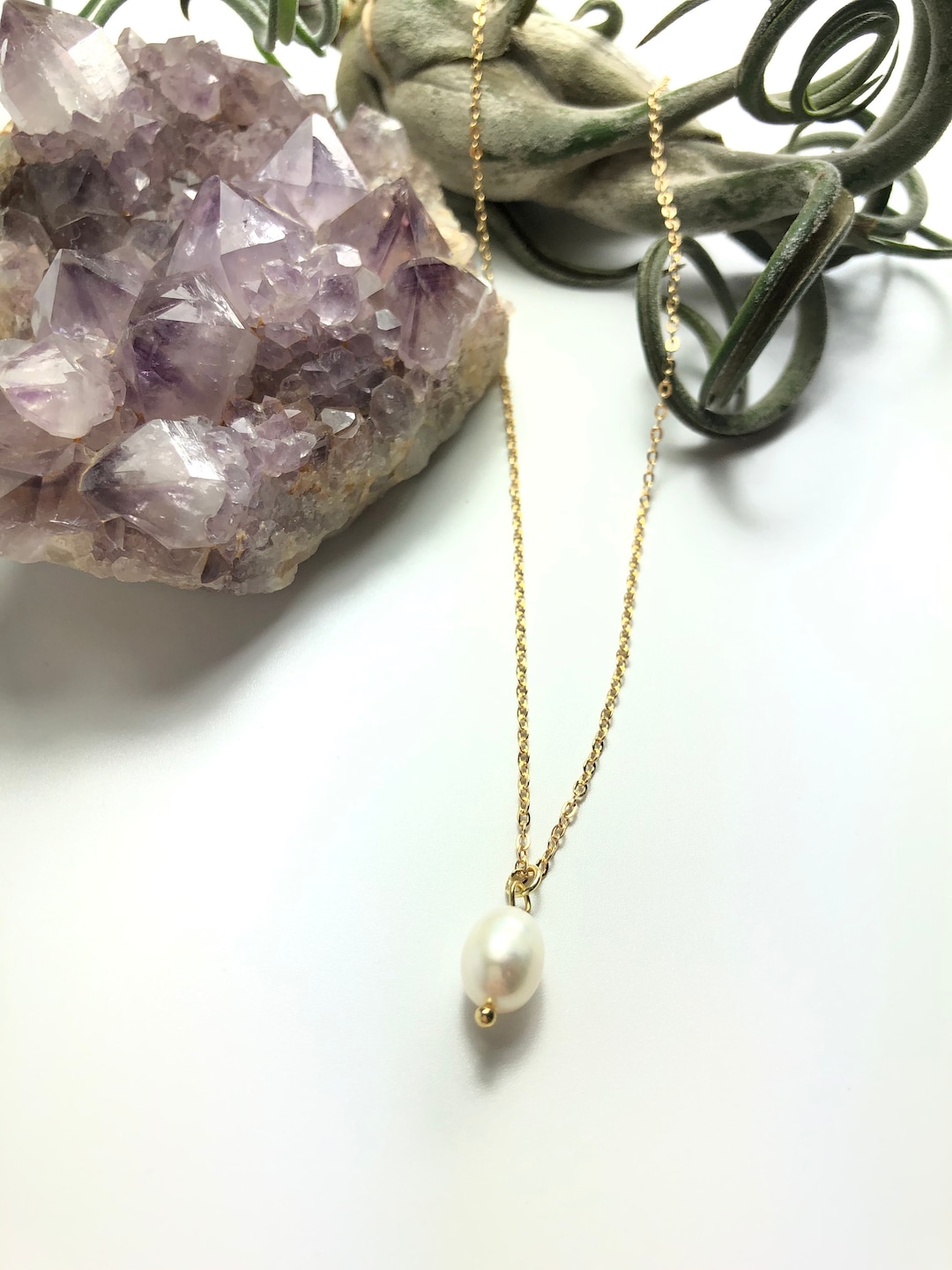 14kgf⌘baroque pearl necklace 14k Gold Filled Pearl Necklace | Baroque Pearl | Dainty Necklace
