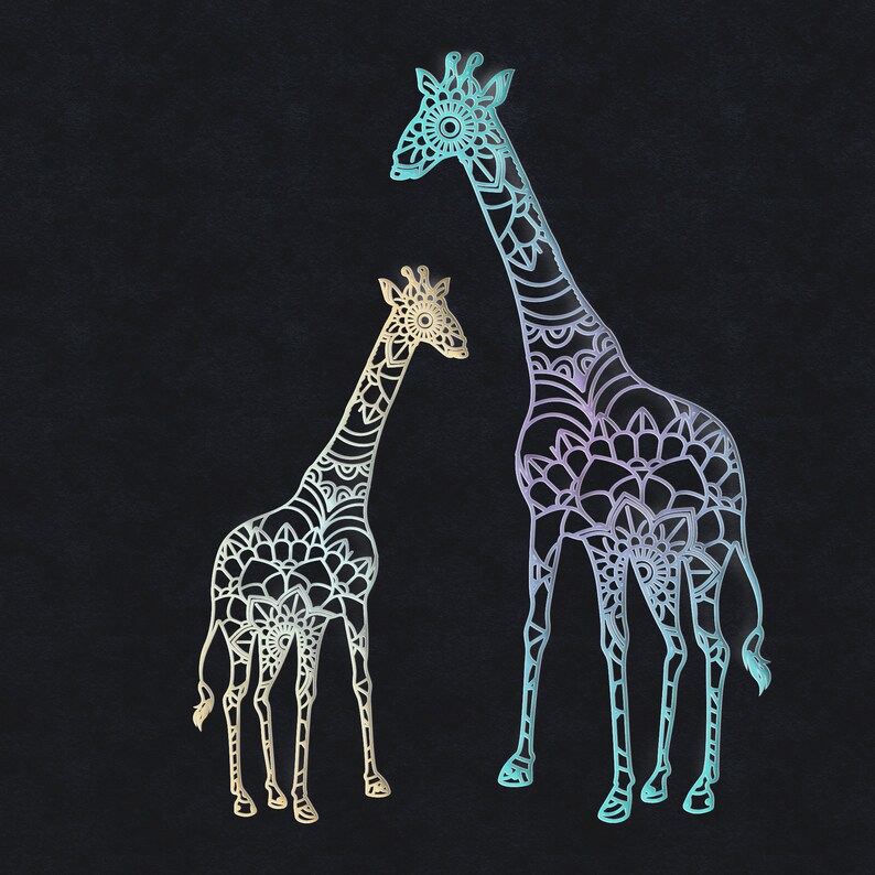Download Animal Mandala svg Giraffe Mandala svg | Etsy