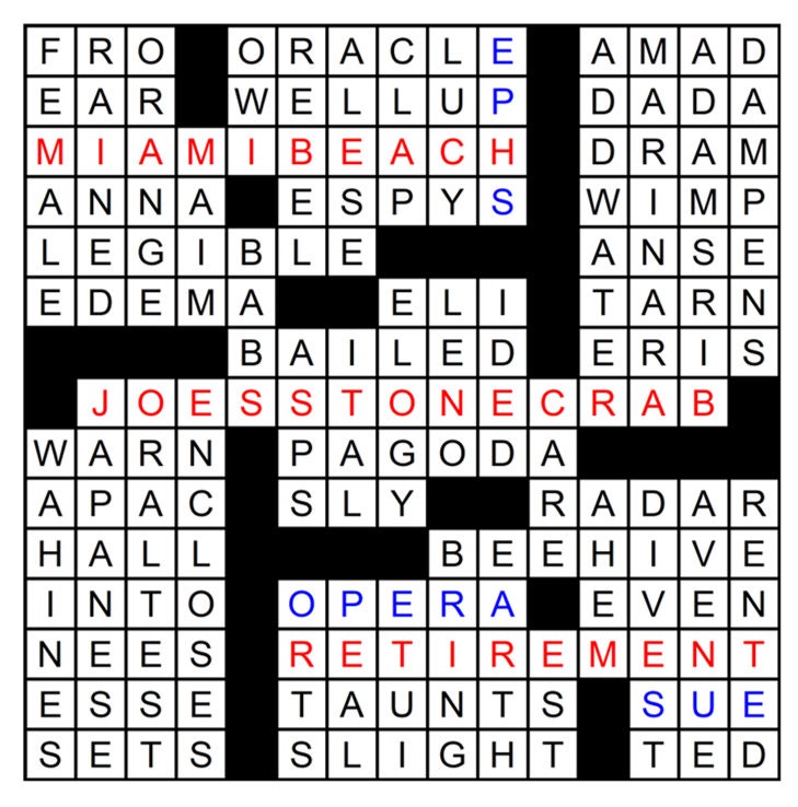 Personalized New York Times Style 15x15 Crossword Puzzle | Etsy