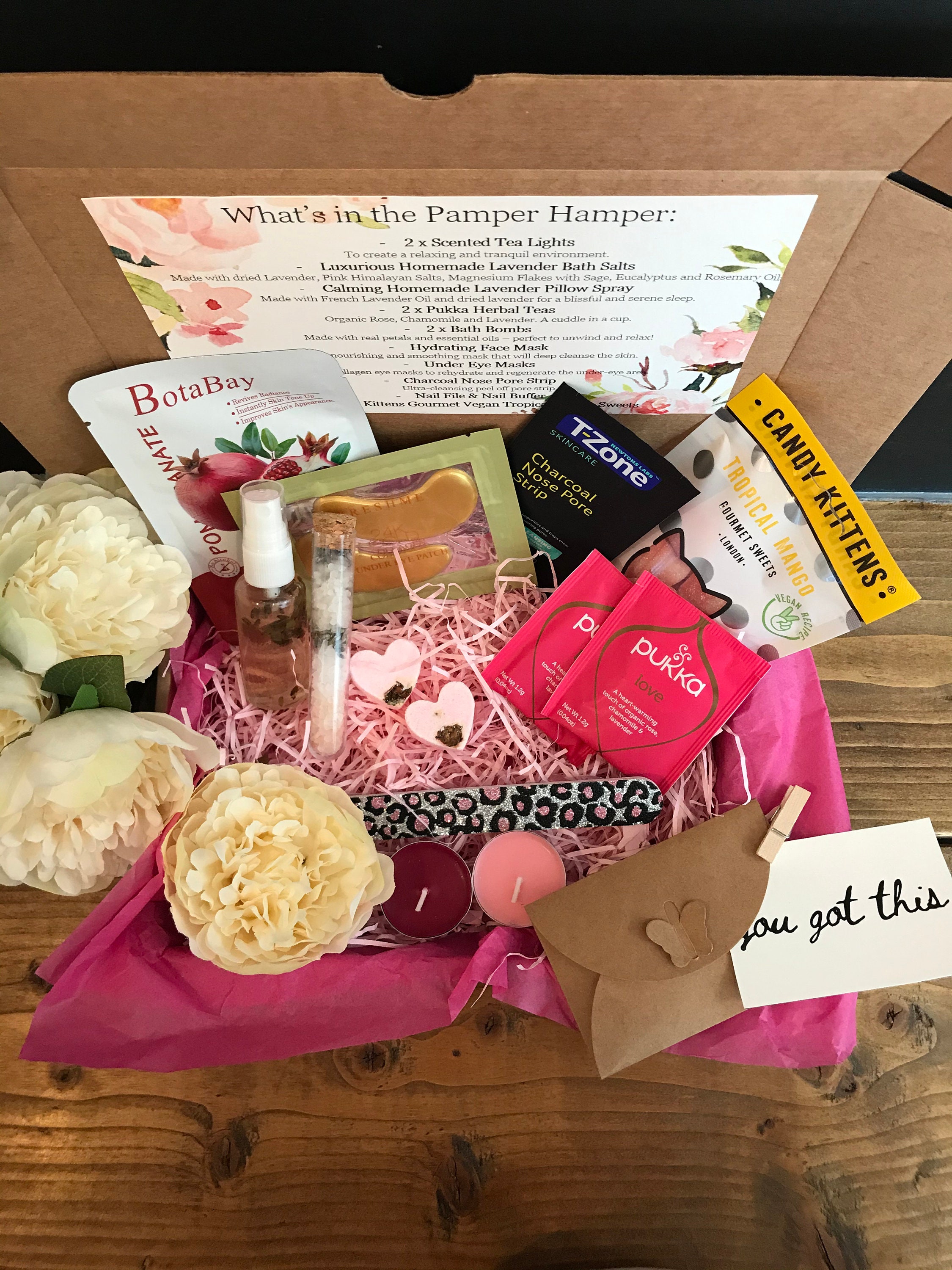 Gift box Care package Pamper hamper spa kit Relaxation Etsy