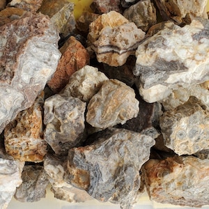 Crazy Lace Agate Collection: 10 lb Georgia Stones for Lapidary, Cabbing & Tumbling