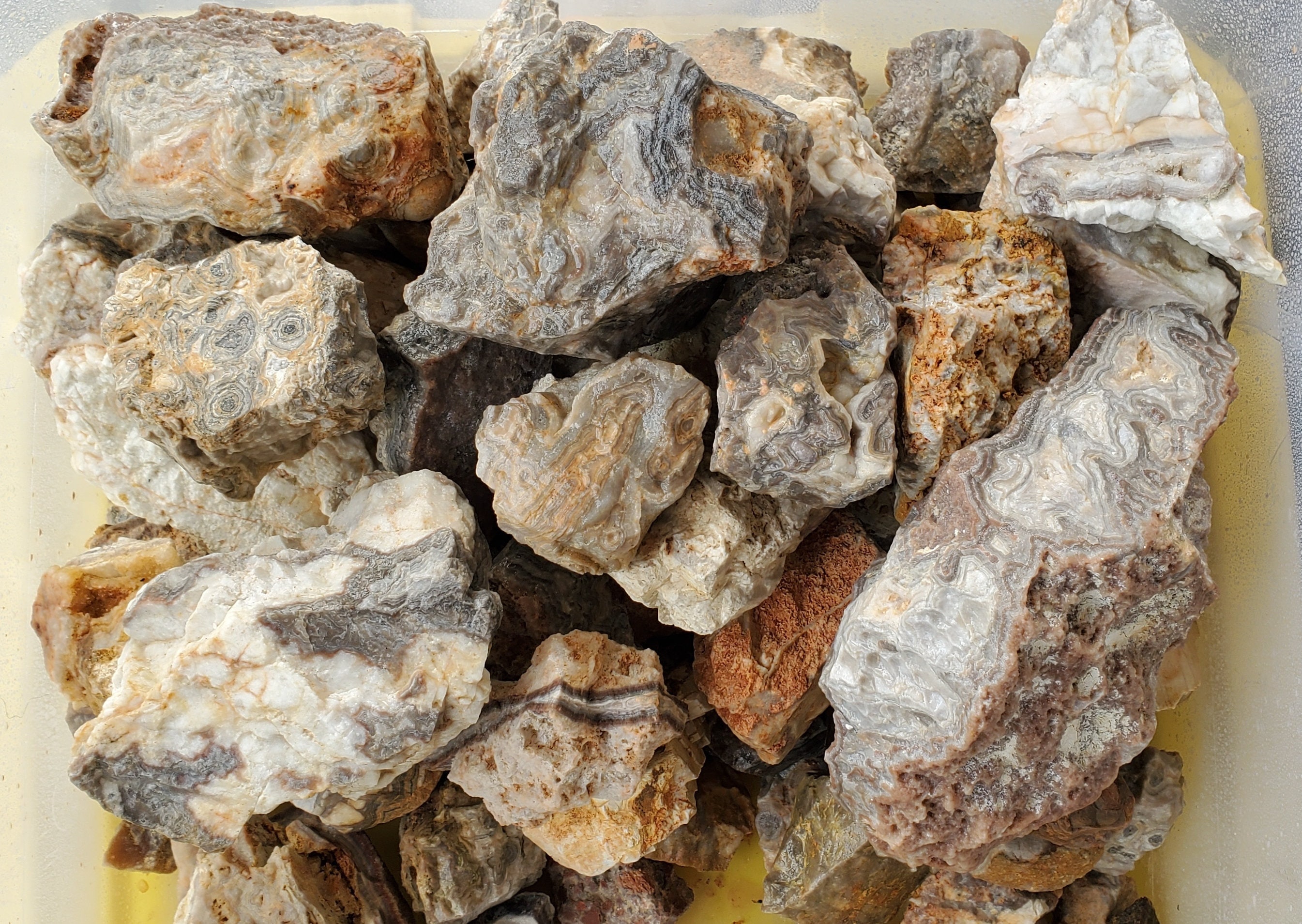 1LB Bulk Rough Stone Mix - 9 Types of Natural Raw Crystals & Rocks for  Tumbling, Cabbing, Polishing, Wire Wrapping