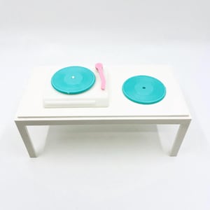 Vintage Doll Record Player with Two Records
