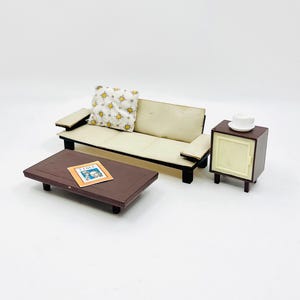 Vintage Dollhouse MCM Coffee and Side Tables