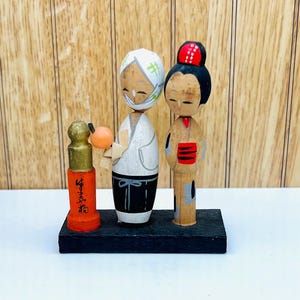 昭和レトロ こけし 伝統工芸品Set of Mini Kokeshi Dolls Vintage Mini Kokeshi Dolls - Etsy