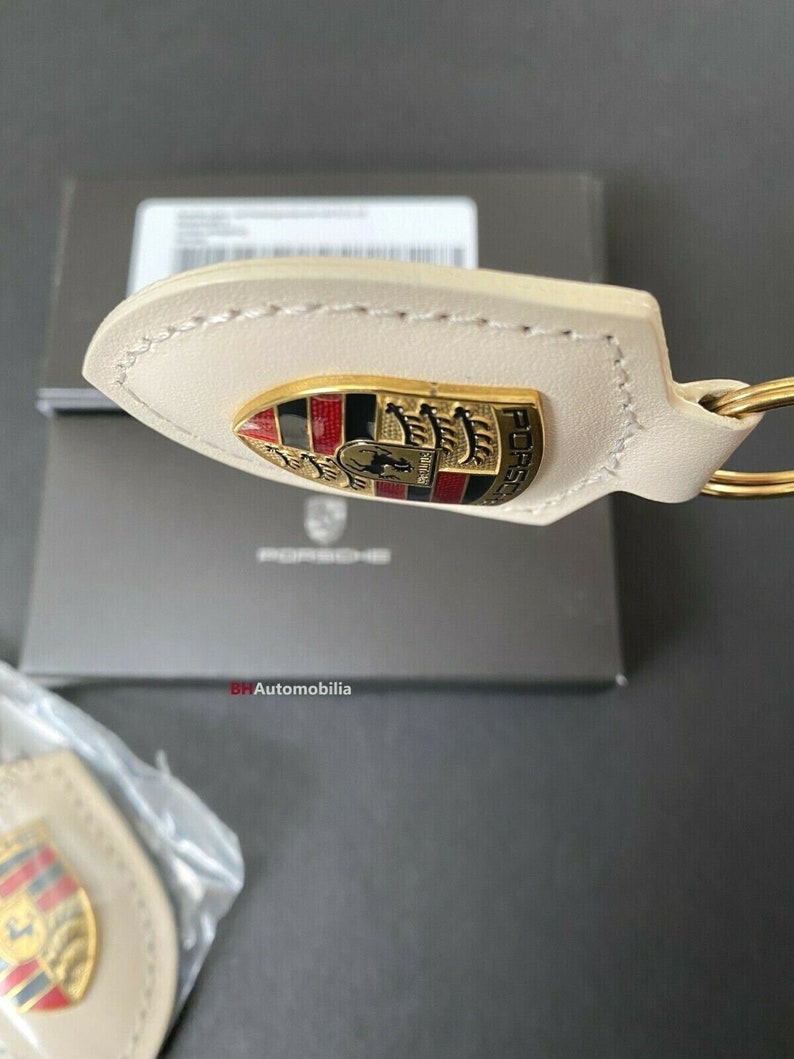 Porsche Accessories Porsche Leather Crest Key Chain Etsy