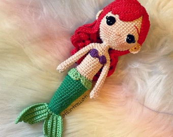 Inspired Little Mermaid - muñeca de peluche Colección de princesas Ariel