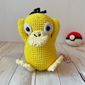 Inspirowany Psyduck - lalka do kolekcji - wypchana zabawka kawaii